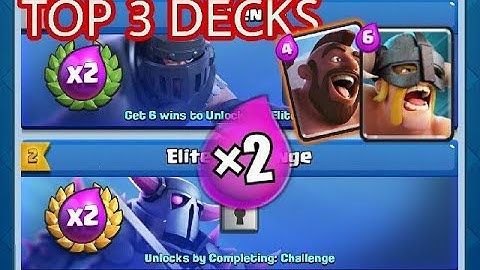 Top 3 easiest double elixir mode deck.100% win