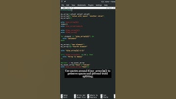 🐧 Linux CLI  70b 🐧 Arrays in shells scripts Part 2 🐧 #linux #shell #cli #konsole #ubuntu #fedora