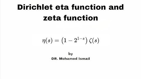 lec 5 Dirichlet eta function and zeta function