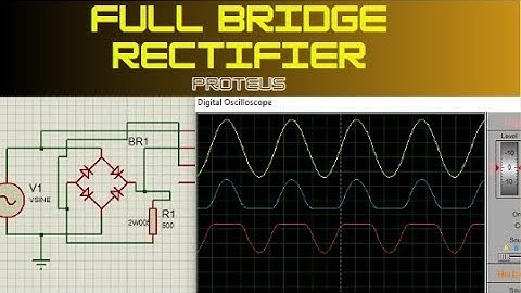 Full Wave Bridge Rectifier Circuit || Bridge Rectifier Simulation in Proteus || PROTEUS TUTORIAL