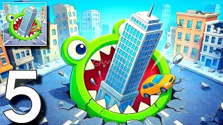Hole.io - Eat the World - Gameplay Walkthrough Part 5 - Satisfying mobile Games (Android & iOS) screenshot 1