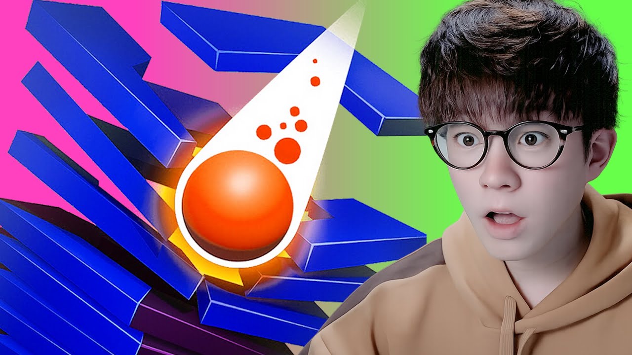 【#StackBall】ゆうやけが話題の爽快ポコポコゲームに挑戦!! #shorts #ASMR