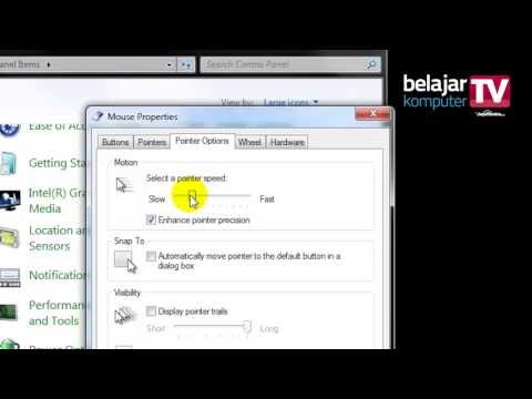 Mengubah Sensitifitas Mouse