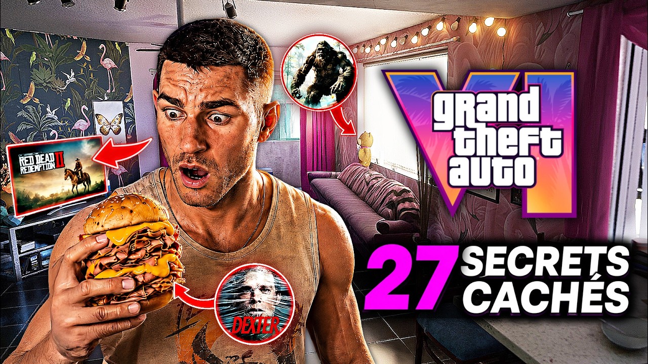 27 SECRETS incroyables CACHÉS dan dans le GAMEPLAY DE GTA 6 ! (Easter Egg & Références)