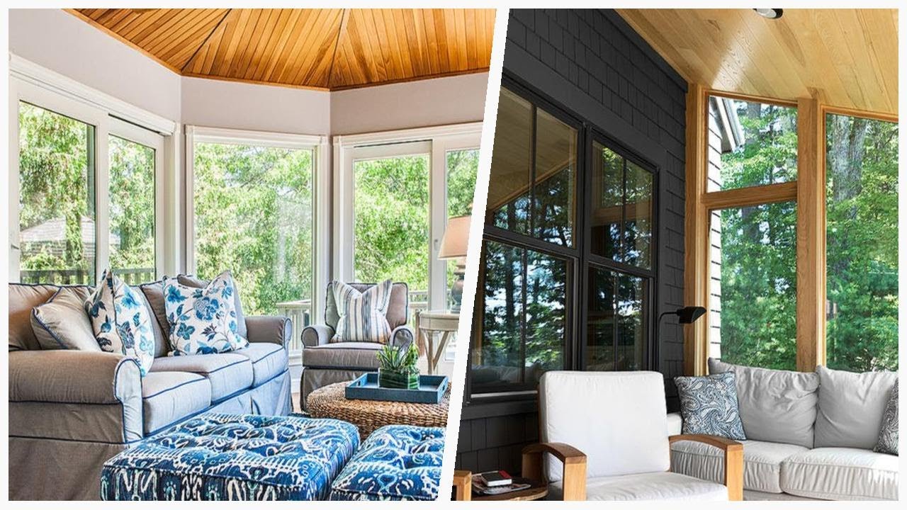 75 Contemporary Sunroom Design 😊 - YouTube