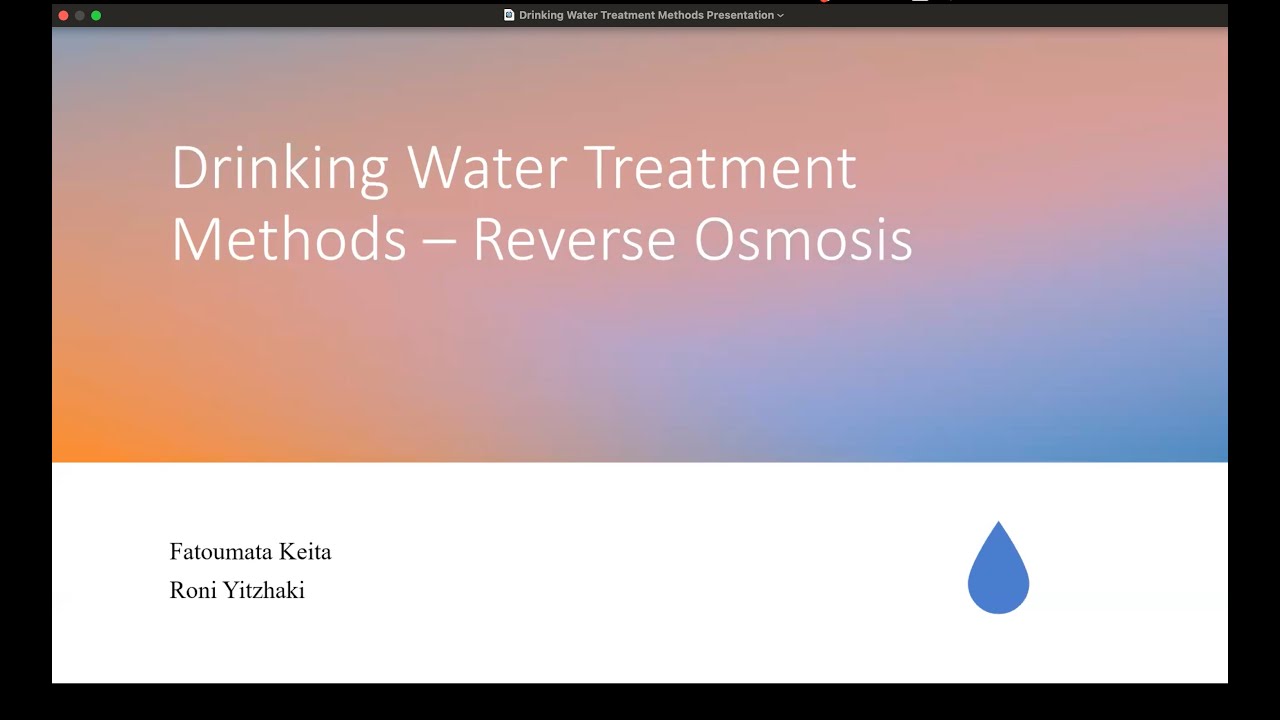 Drinking Water Treatment Methods Presentation YouTube