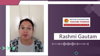 Institute Of International Teachers Training | Teachers Training Testimonial