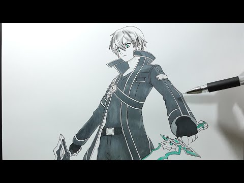 Video vẽ Allain Kirito liên quân Mobile | how to draw Kirito - youtube