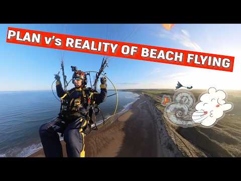 PARAMOTOR Beach Flight, I Almost Turned Back | MidFlightCrisis
