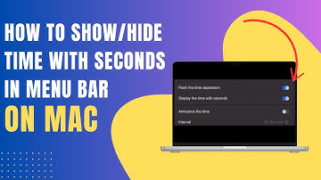 How to Show Seconds in Menu Bar Clock on Mac