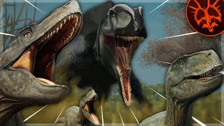 A trio of terrible TORVOS!! || Path of Titans [Torvosaurus mod gameplay] Ft. Murph   HunyaDaCrazy!