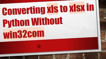 Converting xls to xlsx in Python Without win32com
