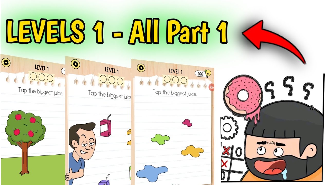 Brain Test 5 Level 1 All Part || brain test 5 all levels 1 Gameplay || brain test 5 Part 1 levels