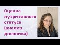 Нутритивный статус Оценка Дневника Питания