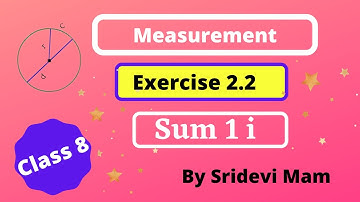 TN class 8 maths chapter 2 measurements exercise 2.2 sum 1 8th std tamil full book new syllabus