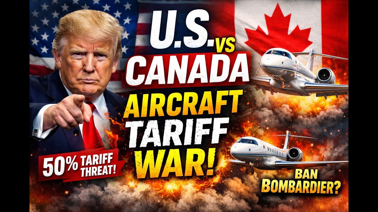 Trump Threatens Canada With 50% Aircraft Tariff Over Jet Certification