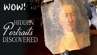 Hidden 18th century portraits discovered at Château de Purnon