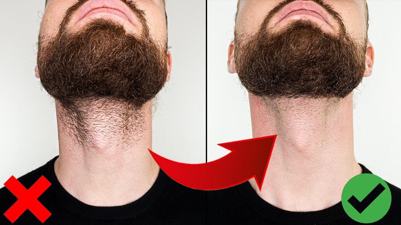 Rasieren nicht hals bart oder Bart Schneiden