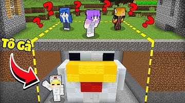 Lý Do Tô Gà Xây Nhà Bí Mật Dưới Lòng Đất Trốn Khỏi Team Sinh Tố Trong Minecraft?