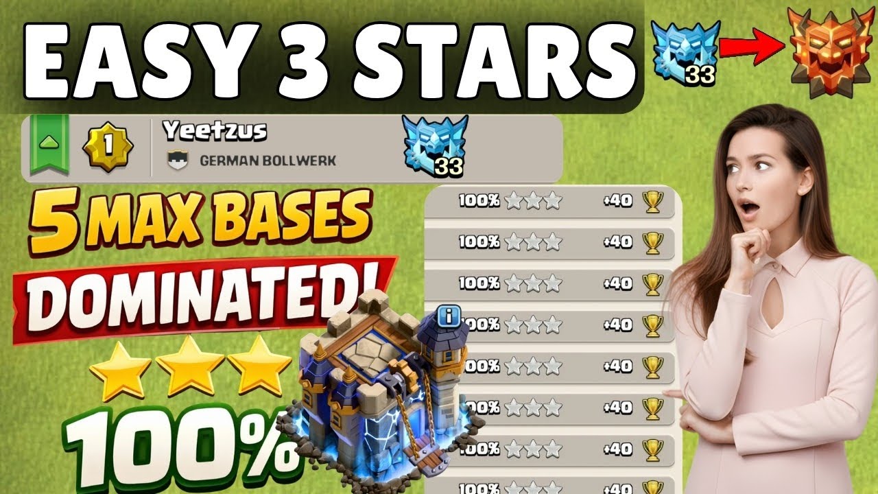 Best TH18 Rank Battle Strategy | Throwers + Healers + RC charge