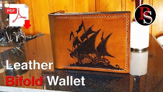 Making A Handmade Leather Wallet / Leatherwork With .pdf Pattern