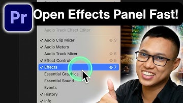 How to Find and Open the Effects Panel in Premiere Pro  Quick Solution!