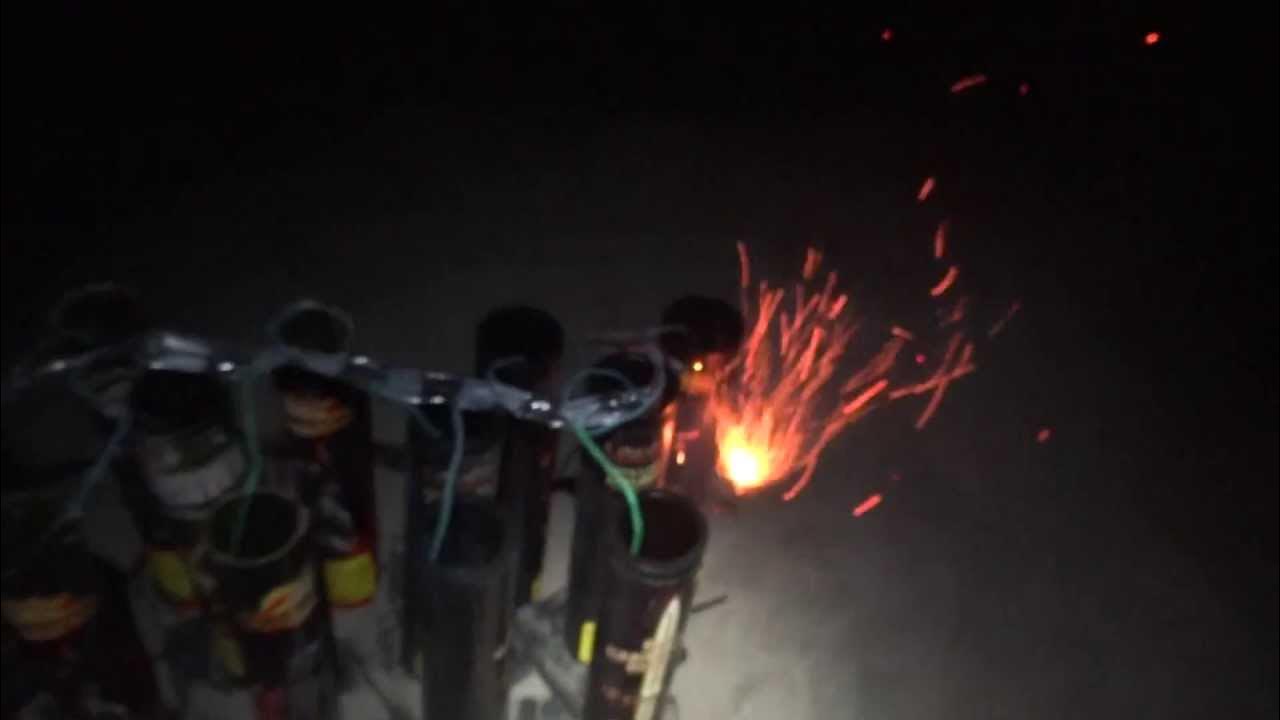 AWESOME Fireworks Display! 40 Mortars at ONCE! YouTube