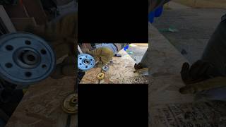 How To Change Damaged Garage Door Pulleys. Full Video On My Channel #Shorts #Diy