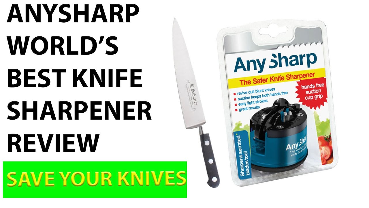 AnySharp Knife Sharpener Review: You'll Love the Available Colors! – Get  Cooking!