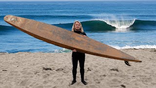 80 year old Wooden KOOK BOX Surfboard (12ft Long)