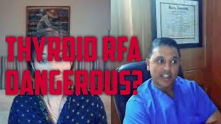 Dr.  Parikh: RFA causes scarring in the nodule