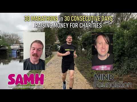 David Walmsley Running 30 Marathons in 30 Days for Mental Health Charities