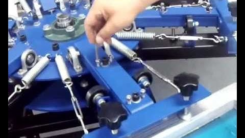 6 Color  6 Stations Rotary Screen Printer,Screen printing machine