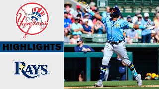 Yankees vs Rays Full Highlights | MLB Spring Training 2024 | MLB Highlights (2/27/2024)