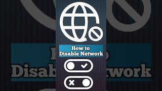 How To Go Offline On Computer | Disable Internet Connection Tutorial #shorts #disabled #network