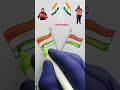 Indian 🇮🇳 Drawing Republic day #shorts #youtubeshorts #trending #viral #india #pradipart07#art