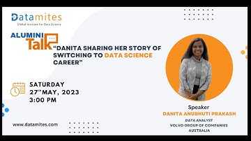 Alumni Talk: Danita sharing her story of switching to Data science career