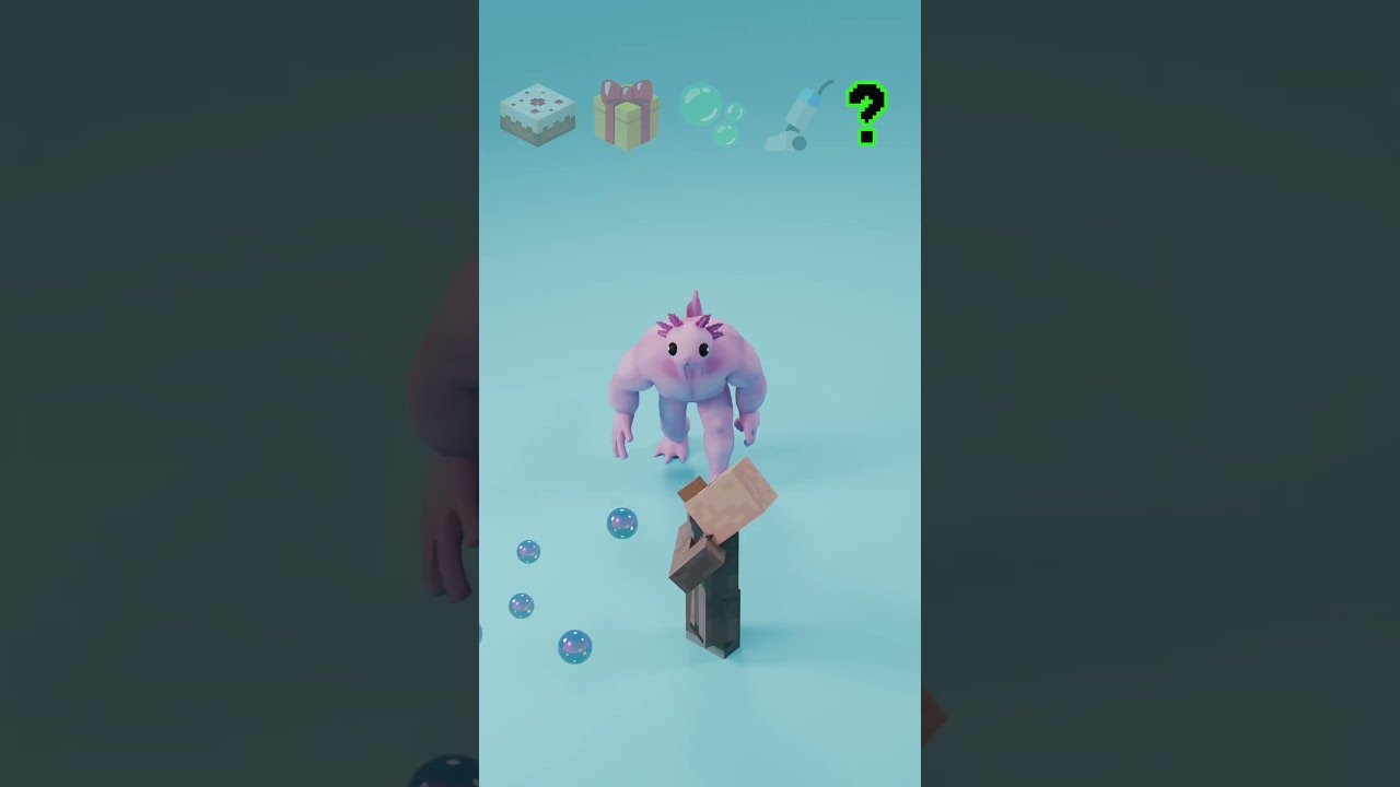 Making Iron Golem Happy Minecraft Satisfying 3D Simulations
