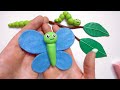 Make bake  animate with sculpey and hue butterfly life cycle models  stop motion animation