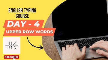 English Typing Course | DAY 4 | Free Typing Lessons | Touch Typing Course | JK Shorthand Planet