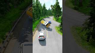 Insane Highway Crash Simulation! 🚗💥 | #203  Realistic BeamNG.drive Crashes #shorts