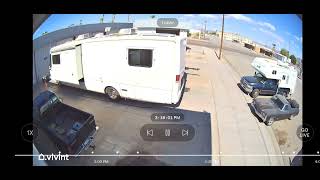 Accident in Parker, AZ 85344. Califonia Ave and Riverside.  Semi truck wipes out several cars.