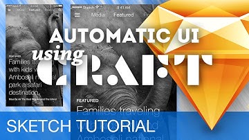 Creating UIs with automatic Content using CRAFT • Sketchapp Tutorial / Sketch 3 Tutorial