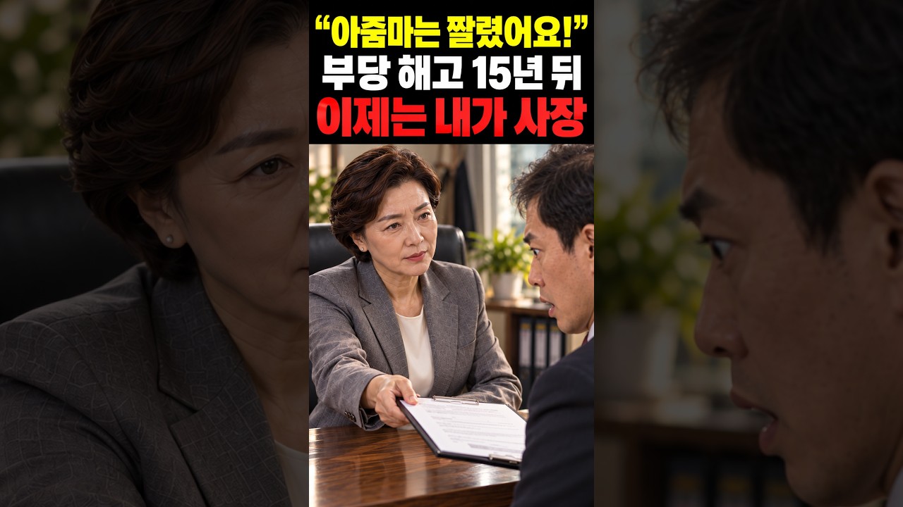나를 자른 팀장이 내 회사에 면접 보러 왔다