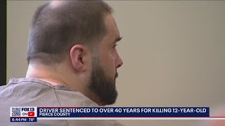 Driver sentenced to over 40 years for killing 12-year-old high on meth in a stolen car