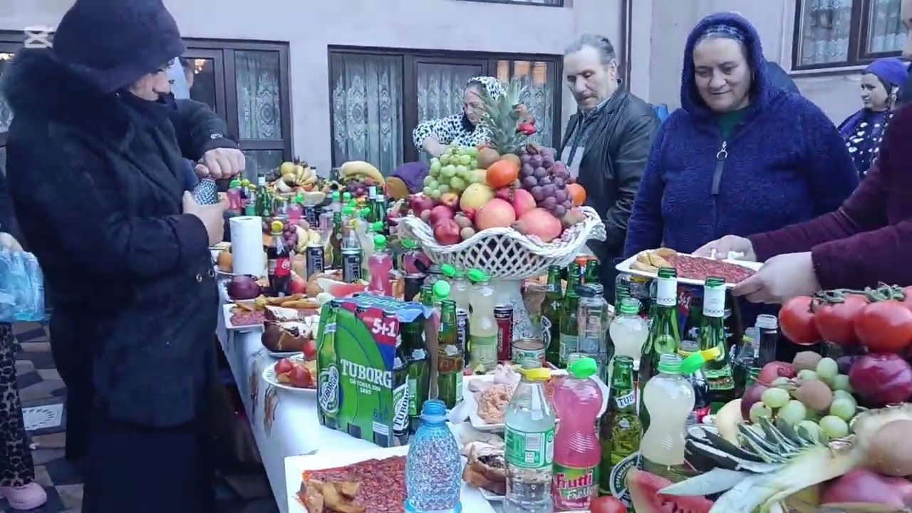 Am fost la pomana de 9 zile alu cuscra mea 