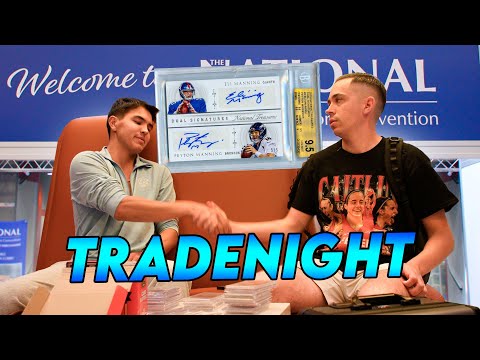 Making Deals At TRADENIGHT On Day One At The National Card Show