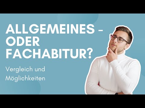 Video: Was ist ein Fachabitur?