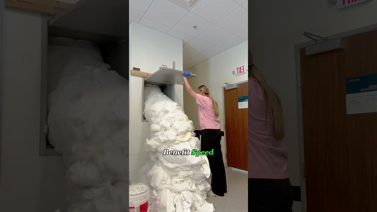 This “Waterfall of Laundry” Is Actually Genius.