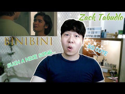 Zack Tabudlo - BiniBini (Official Music Video ) * OppaJoon * Reaction *so nice song!!!